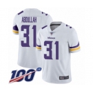 Youth Minnesota Vikings #31 Ameer Abdullah White Vapor Untouchable Limited Player 100th Season Football Jersey