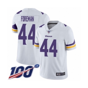 Youth Minnesota Vikings #44 Chuck Foreman White Vapor Untouchable Limited Player 100th Season Football Jersey