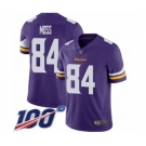 Youth Minnesota Vikings #84 Randy Moss Purple Team Color Vapor Untouchable Limited Player 100th Season Football Jersey