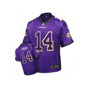 Youth Nike Minnesota Vikings #14 Stefon Diggs Limited Purple Drift Fashion NFL Jersey