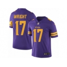 Youth Nike Minnesota Vikings #17 Jarius Wright Limited Purple Rush NFL Jersey