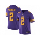 Youth Nike Minnesota Vikings #2 Kai Forbath Limited Purple Rush Vapor Untouchable NFL Jersey