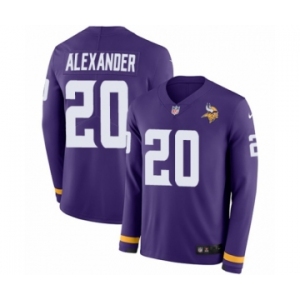 Youth Nike Minnesota Vikings #20 Mackensie Alexander Limited Purple Therma Long Sleeve NFL Jersey