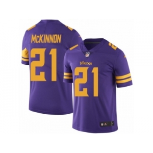 Youth Nike Minnesota Vikings #21 Jerick McKinnon Limited Purple Rush NFL Jersey
