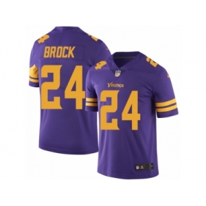 Youth Nike Minnesota Vikings #24 Tramaine Brock Limited Purple Rush Vapor Untouchable NFL Jersey