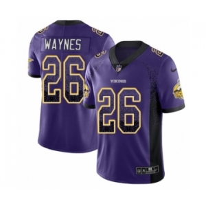 Youth Nike Minnesota Vikings #26 Trae Waynes Limited Purple Rush Drift Fashion NFL Jersey