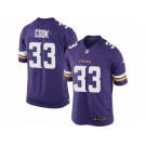 Youth Nike Minnesota Vikings #33 Dalvin Cook Limited Purple Team Color NFL Jersey