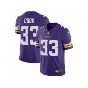 Youth Nike Minnesota Vikings #33 Dalvin Cook Vapor Untouchable Limited Purple Team Color NFL Jersey