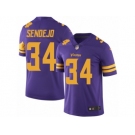 Youth Nike Minnesota Vikings #34 Andrew Sendejo Limited Purple Rush NFL Jersey