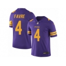 Youth Nike Minnesota Vikings #4 Brett Favre Limited Purple Rush NFL Jersey