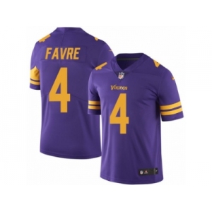 Youth Nike Minnesota Vikings #4 Brett Favre Limited Purple Rush NFL Jersey