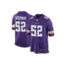 Youth Nike Minnesota Vikings #52 Chad Greenway Purple Elite Jersey