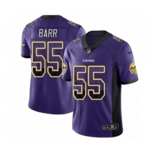 Youth Nike Minnesota Vikings #55 Anthony Barr Limited Purple Rush Drift Fashion NFL Jersey