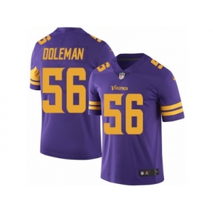 Youth Nike Minnesota Vikings #56 Chris Doleman Limited Purple Rush NFL Jersey