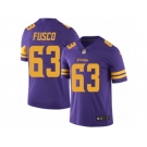 Youth Nike Minnesota Vikings #63 Brandon Fusco Limited Purple Rush NFL Jersey