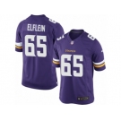 Youth Nike Minnesota Vikings #65 Pat Elflein Limited Purple Team Color NFL Jersey