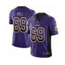 Youth Nike Minnesota Vikings #69 Rashod Hill Limited Purple Rush Drift Fashion NFL Jersey