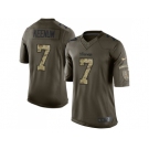 Youth Nike Minnesota Vikings #7 Case Keenum Green Stitched NFL Limited 2015 Salute to Service Jersey