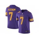 Youth Nike Minnesota Vikings #7 Case Keenum Purple Stitched NFL Limited Rush Jersey