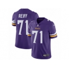 Youth Nike Minnesota Vikings #71 Riley Reiff Vapor Untouchable Limited Purple Team Color NFL Jersey