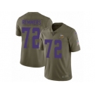 Youth Nike Minnesota Vikings #72 Mike Remmers Limited Olive 2017 Salute to Service NFL Jersey