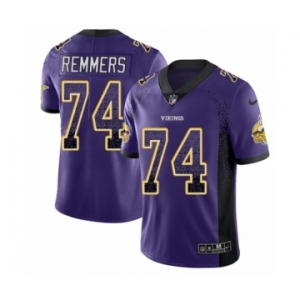 Youth Nike Minnesota Vikings #74 Mike Remmers Limited Purple Rush Drift Fashion NFL Jersey