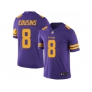 Youth Nike Minnesota Vikings #8 Kirk Cousins Purple Stitched NFL Limited Rush Jersey