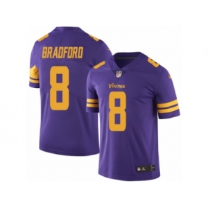 Youth Nike Minnesota Vikings #8 Sam Bradford Limited Purple Rush NFL Jersey