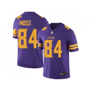 Youth Nike Minnesota Vikings #84 Randy Moss Purple Stitched NFL Limited Rush Jersey