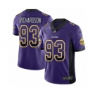 Youth Nike Minnesota Vikings #93 Sheldon Richardson Limited Purple Rush Drift Fashion NFL Jersey