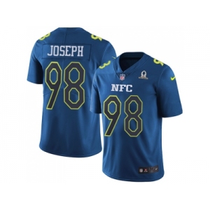 Youth Nike Minnesota Vikings #98 Linval Joseph Navy Stitched NFL Limited NFC 2017 Pro Bowl Jersey