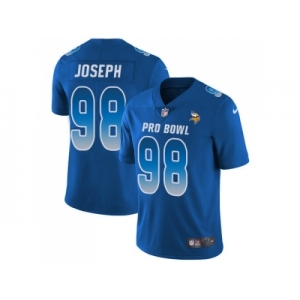 Youth Nike Minnesota Vikings #98 Linval Joseph Royal Stitched NFL Limited NFC 2018 Pro Bowl Jersey