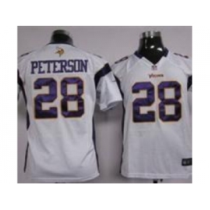 nike youth nfl jerseys Minnesota Vikings #28 Adrian Peterson White [nike]