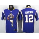 nike youth nfl jerseys minnesota vikings #12 harvin purple[portrait fashion]