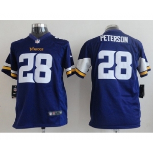nike youth nfl jerseys minnesota vikings #28 peterson purple[2013 nike]