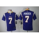 nike youth nfl jerseys minnesota vikings #7 christian ponder purple[nike limited]