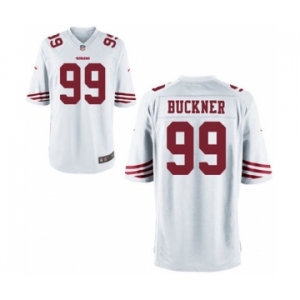 Men San Francisco 49ers #99 Deforest Buckner White Game Jersey