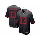 Men's Nike San Francisco 49ers #13 Aaron Burbridge Game Black Alternate NFL Jersey