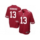 Men's Nike San Francisco 49ers #13 Aaron Burbridge Game Red Team Color NFL Jersey