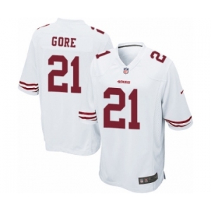 Men's Nike San Francisco 49ers #21 Frank Gore Game White NFL Jersey