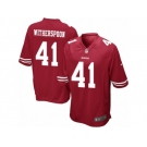 Men's Nike San Francisco 49ers #41 Ahkello Witherspoon Game Red Team Color NFL Jersey