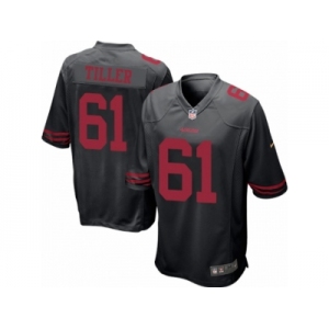 Men's Nike San Francisco 49ers #61 Andrew Tiller Game Black Alternate NFL Jersey