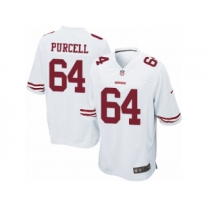 Men's Nike San Francisco 49ers #64 Mike Purcell Game White NFL Jersey