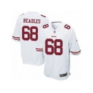 Men's Nike San Francisco 49ers #68 Zane Beadles Game White NFL Jersey