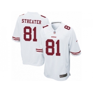 Men's Nike San Francisco 49ers #81 Rod Streater Game White NFL Jersey