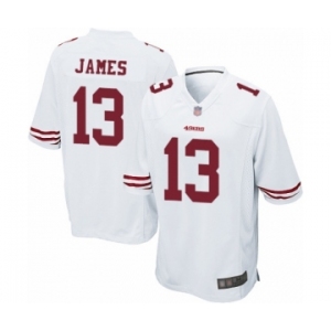 Men's San Francisco 49ers #13 Richie James Game White Football Jersey