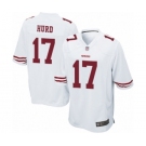 Men's San Francisco 49ers #17 Jalen Hurd Game White Football Jersey