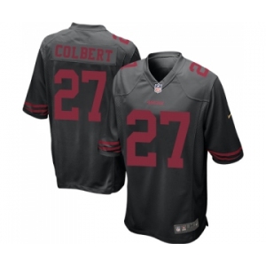Men's San Francisco 49ers #27 Adrian Colbert Game Black Football Jersey