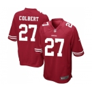 Men's San Francisco 49ers #27 Adrian Colbert Game Red Team Color Football Jersey