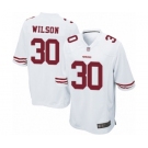 Men's San Francisco 49ers #30 Jeff Wilson Game White Football Jersey